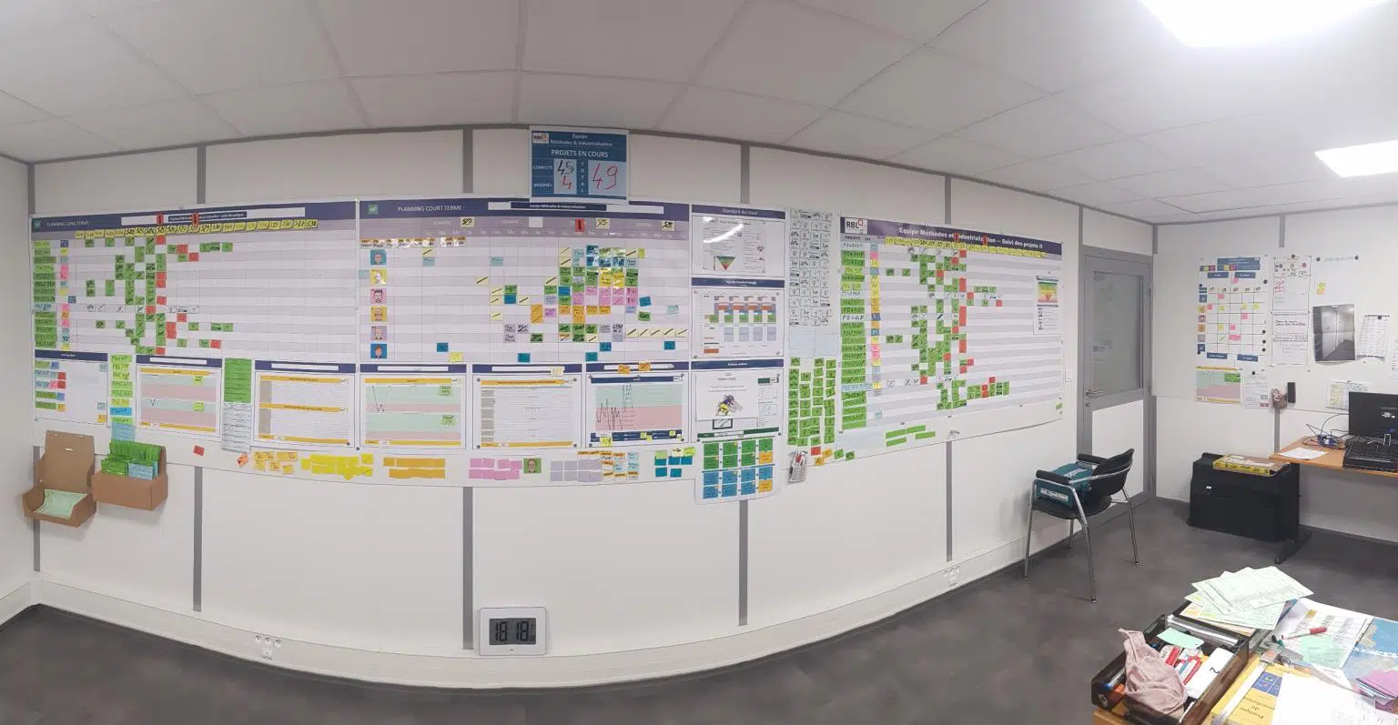 RBL PLASTIQUE lean management lean durable Management Visuel de la Performance Ecole POP