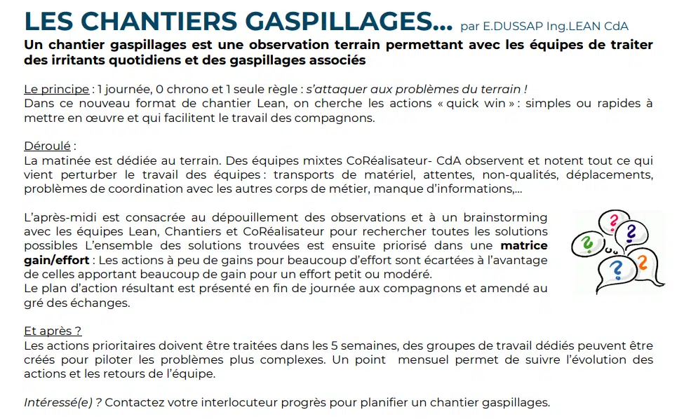 Chantiers de l'atlantique lean management gaspillages lean manufacturing journal du lean